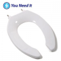 ASIENTO INODORO  ELONGADA PLASTICA SIN TAPA BLANCA